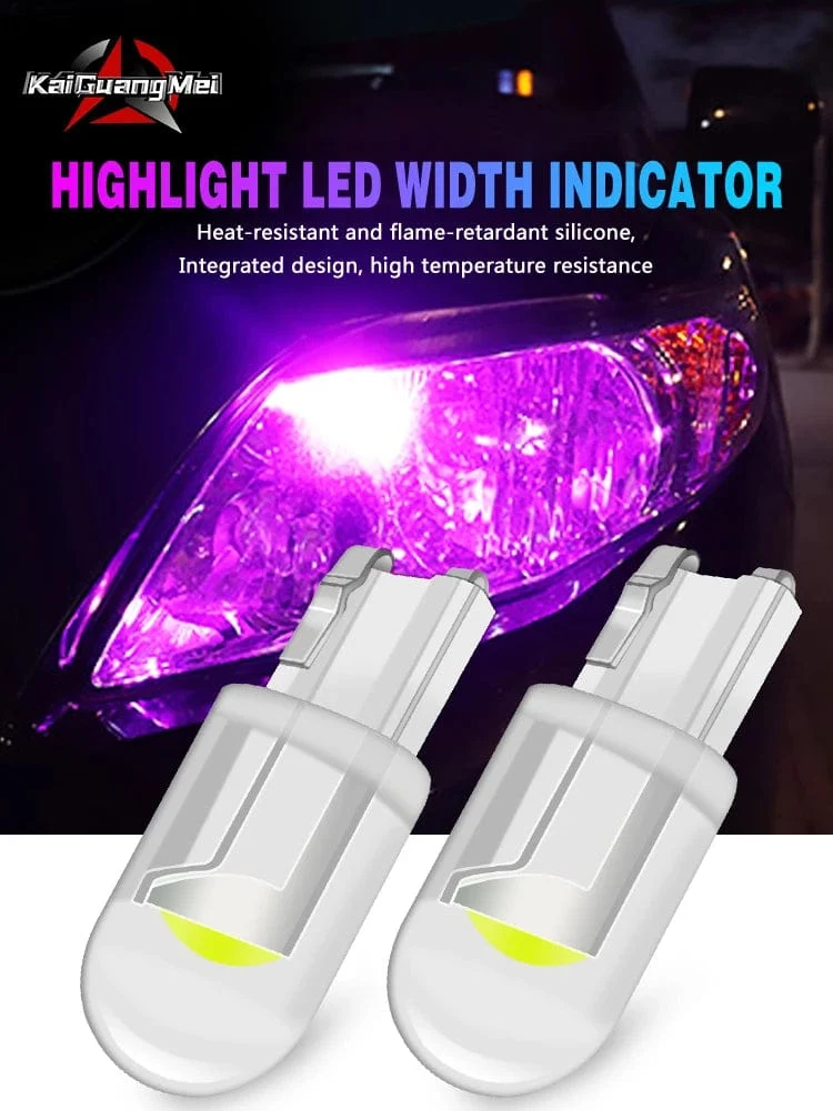 10 STÜCKE W5W LED T10 Auto Licht COB Glasgehäuse Auto Autos Keil Kennzeichenleuchte Innenkuppel Leselicht t10 DRL Birne