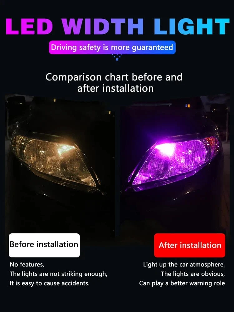 10 STÜCKE W5W LED T10 Auto Licht COB Glasgehäuse Auto Autos Keil Kennzeichenleuchte Innenkuppel Leselicht t10 DRL Birne