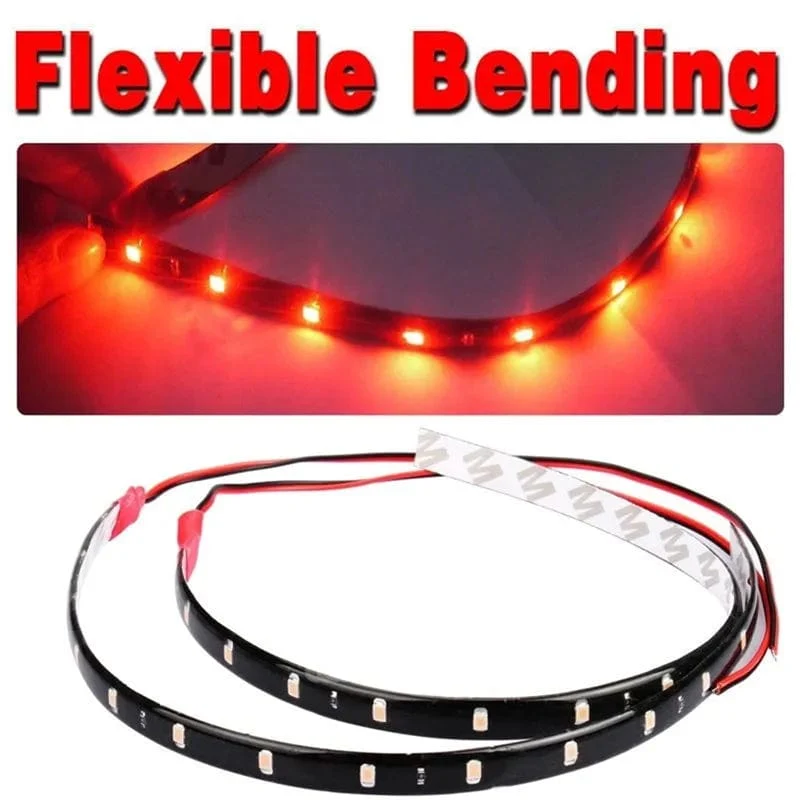 1 STÜCK Wasserdicht DC 12 V Motor LED Streifen SMD Unterboden Dekorative streifen Licht Für Auto Motorrad Schöne Dekorative Weiche lichter