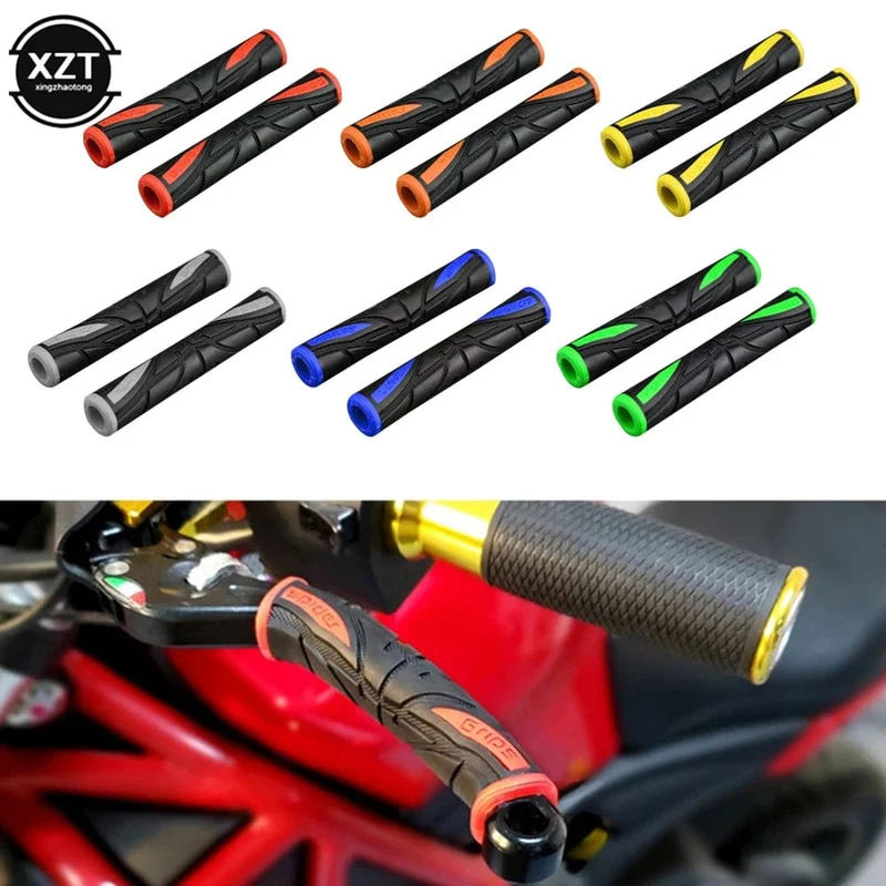 2 stücke Motorrad Gummi Weiche Griff Bar Motorrad Fahrrad Lenker Abdeckung Anti-Rutsch Bremshebel Griffe Schutz Lenker Abdeckung