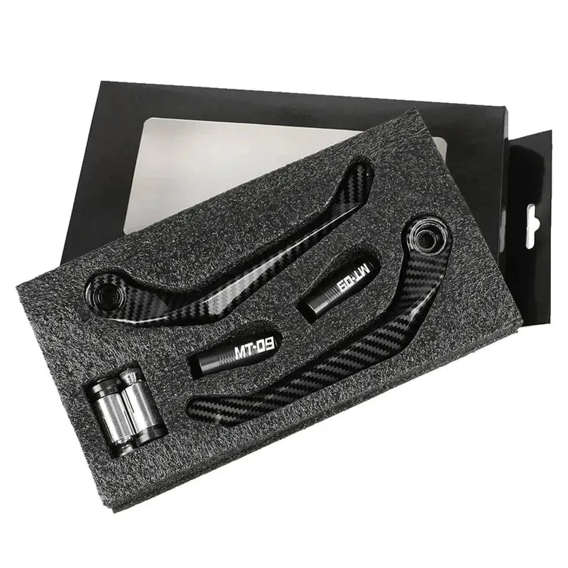 1 Paar Motorrad-Universal-Lenkerschutz aus Kohlefasermetall, Bremskupplungshebelschutz für MT 09 2005-2022
