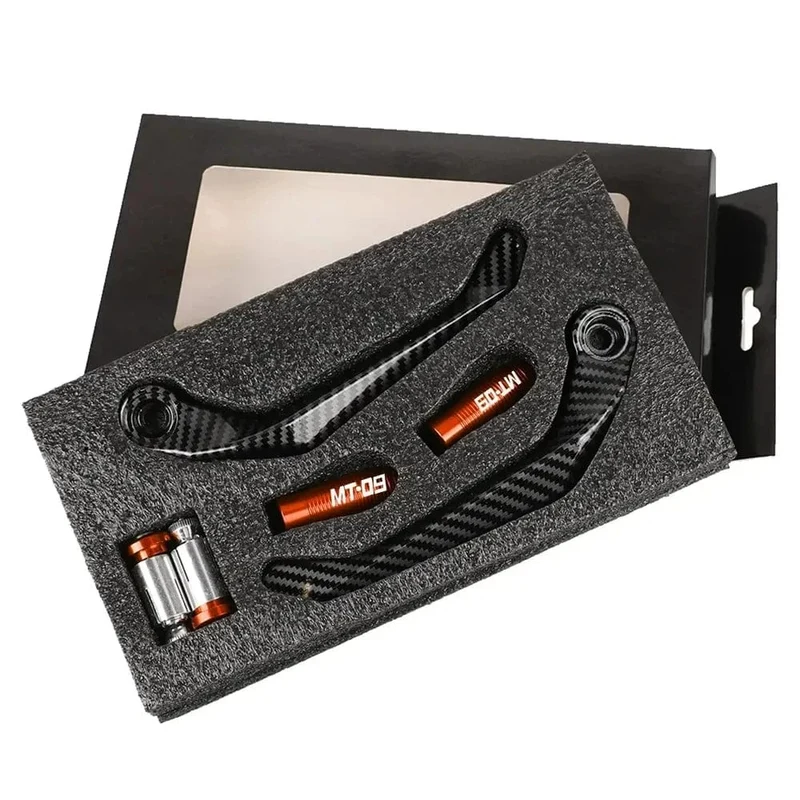 1 Paar Motorrad-Universal-Lenkerschutz aus Kohlefasermetall, Bremskupplungshebelschutz für MT 09 2005-2022
