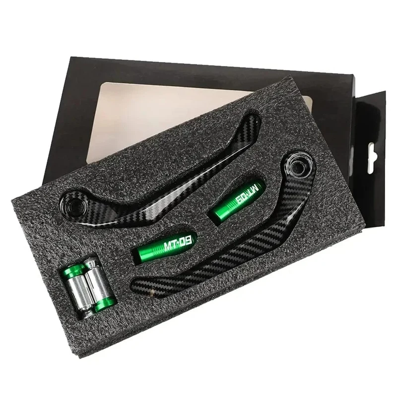 1 Paar Motorrad-Universal-Lenkerschutz aus Kohlefasermetall, Bremskupplungshebelschutz für MT 09 2005-2022