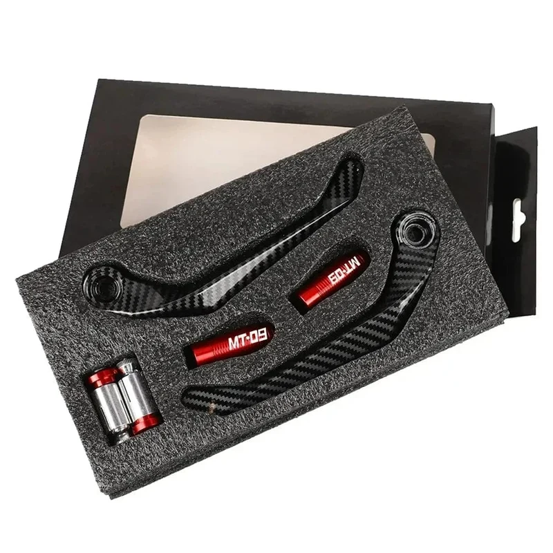 1 Paar Motorrad-Universal-Lenkerschutz aus Kohlefasermetall, Bremskupplungshebelschutz für MT 09 2005-2022