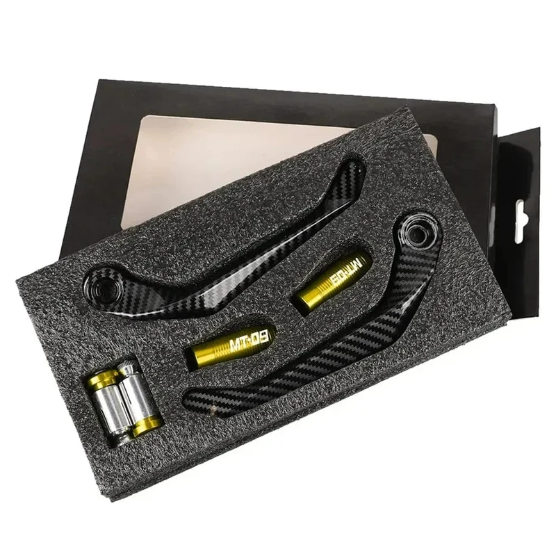 1 Paar Motorrad-Universal-Lenkerschutz aus Kohlefasermetall, Bremskupplungshebelschutz für MT 09 2005-2022