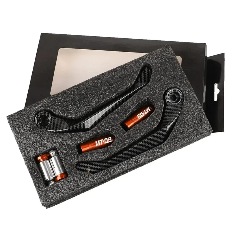 1 Paar Motorrad-Universal-Lenkerschutz aus Kohlefasermetall, Bremskupplungshebelschutz für MT 09 2005-2022