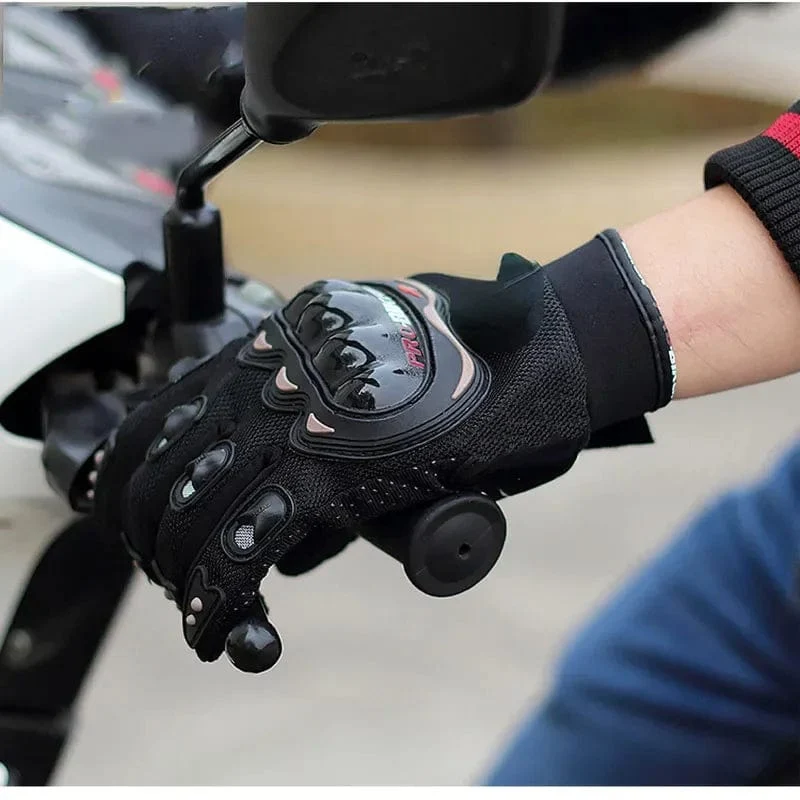 Motorradhandschuhe Herren Motorradhandschuhe Atmungsaktive geschlossene Finger Rennhandschuhe für Outdoor-Sport Crossbike-Fahren