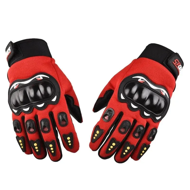 Motorradhandschuhe Herren Motorradhandschuhe Atmungsaktive geschlossene Finger Rennhandschuhe für Outdoor-Sport Crossbike-Fahren