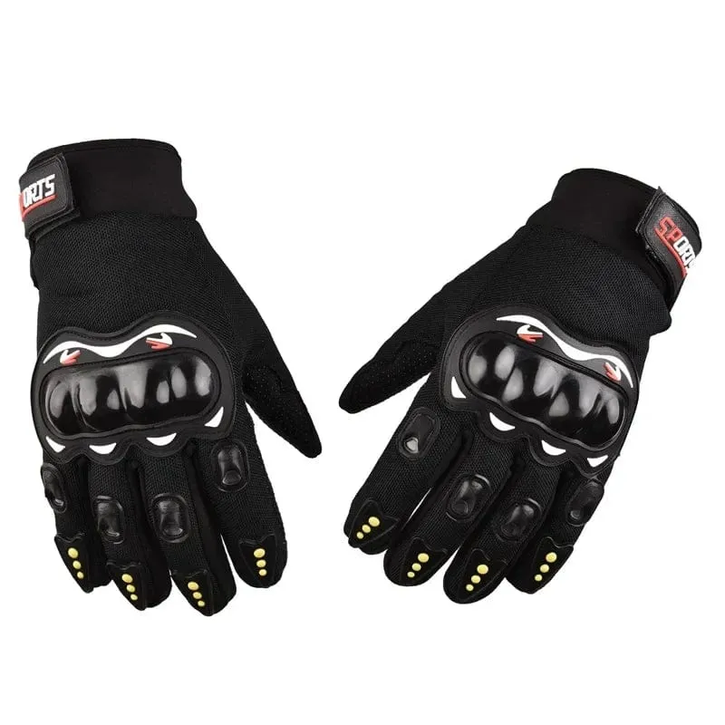 Motorradhandschuhe Herren Motorradhandschuhe Atmungsaktive geschlossene Finger Rennhandschuhe für Outdoor-Sport Crossbike-Fahren