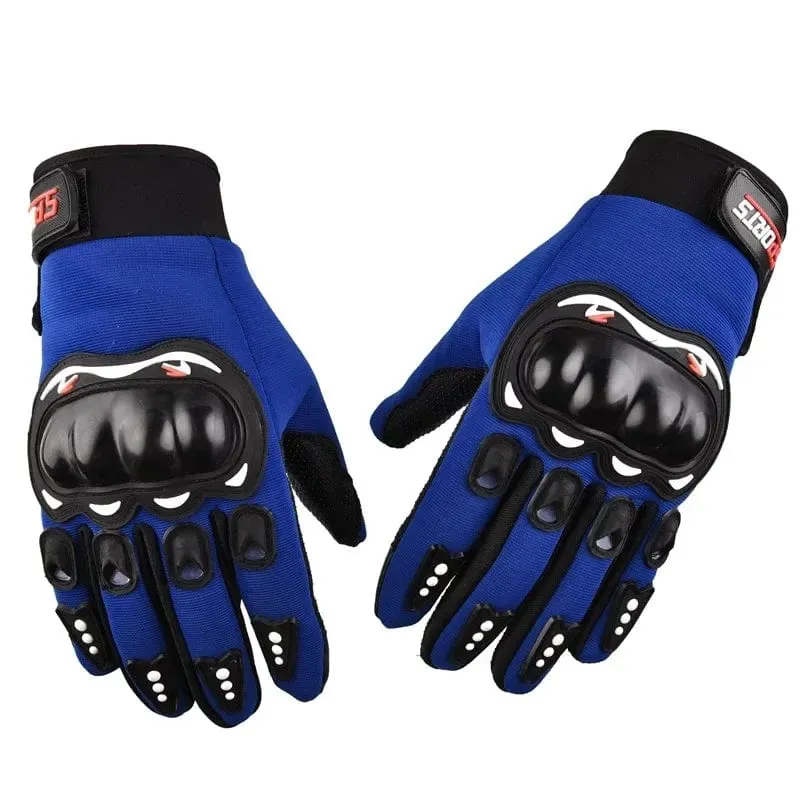 Motorradhandschuhe Herren Motorradhandschuhe Atmungsaktive geschlossene Finger Rennhandschuhe für Outdoor-Sport Crossbike-Fahren