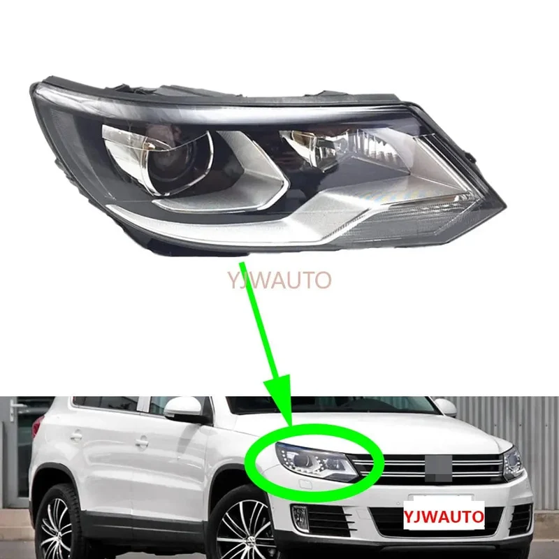 Scheinwerfer Für VW Tiguan 2013-2017 Scheinwerfer Montage ohne Tagfahrlicht Auto Ganze Auto Licht Montage