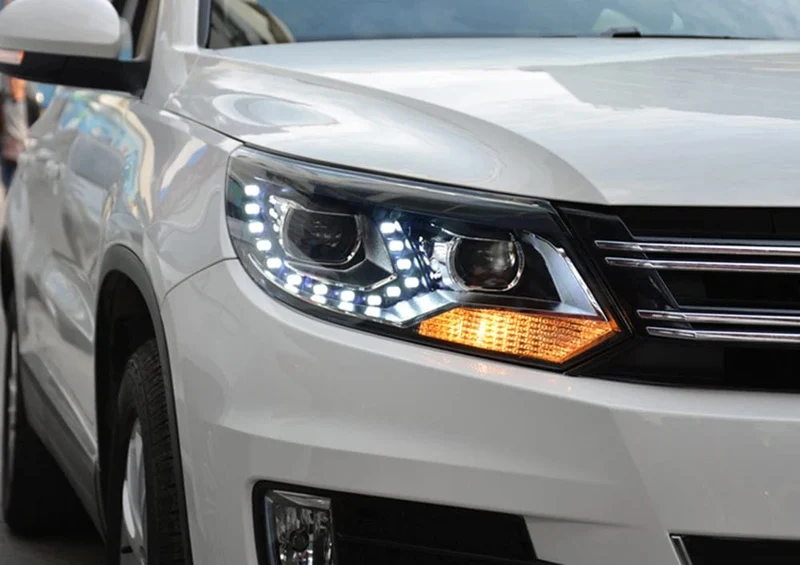 Scheinwerfer Für VW Tiguan 2013-2017 Scheinwerfer Montage ohne Tagfahrlicht Auto Ganze Auto Licht Montage