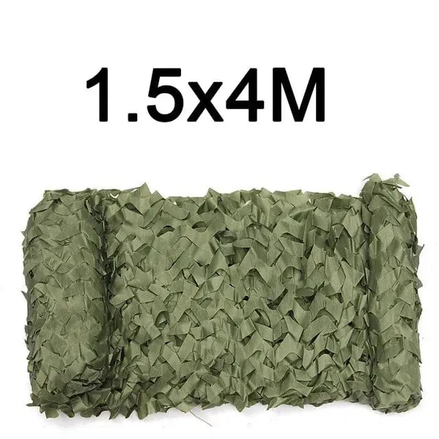 Tarnnetz, 1.5 m x 2, 3, 4, 5, 6, 7, 8, 9, 10 m, breit, Tarnnetz, Großrolle, Dekoration, Sonnenschutz, Party, Camping, Wüste, Dschungel
