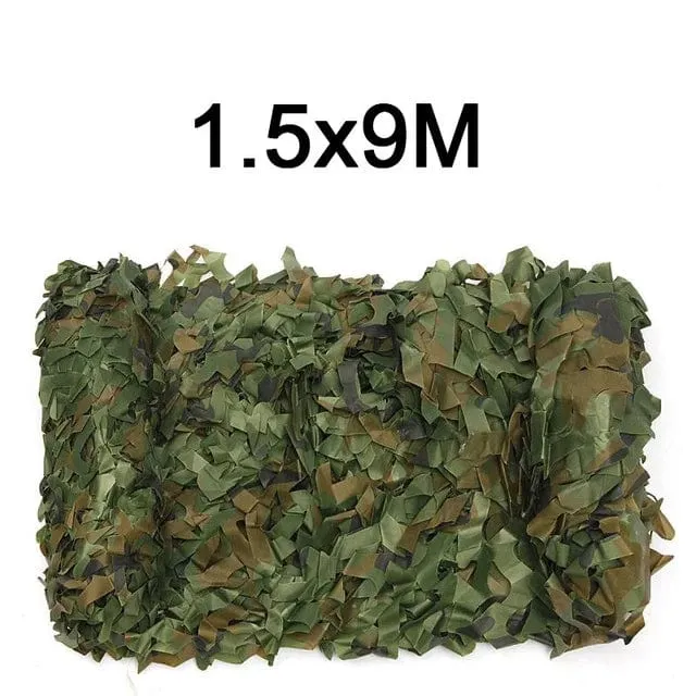 Tarnnetz, 1.5 m x 2, 3, 4, 5, 6, 7, 8, 9, 10 m, breit, Tarnnetz, Großrolle, Dekoration, Sonnenschutz, Party, Camping, Wüste, Dschungel