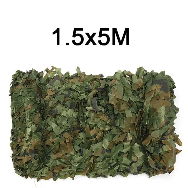 Tarnnetz, 1.5 m x 2, 3, 4, 5, 6, 7, 8, 9, 10 m, breit, Tarnnetz, Großrolle, Dekoration, Sonnenschutz, Party, Camping, Wüste, Dschungel