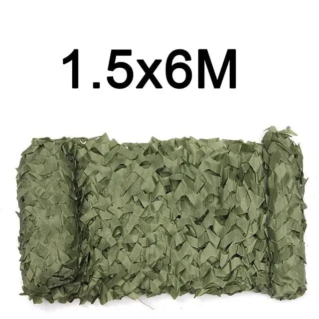 Tarnnetz, 1.5 m x 2, 3, 4, 5, 6, 7, 8, 9, 10 m, breit, Tarnnetz, Großrolle, Dekoration, Sonnenschutz, Party, Camping, Wüste, Dschungel