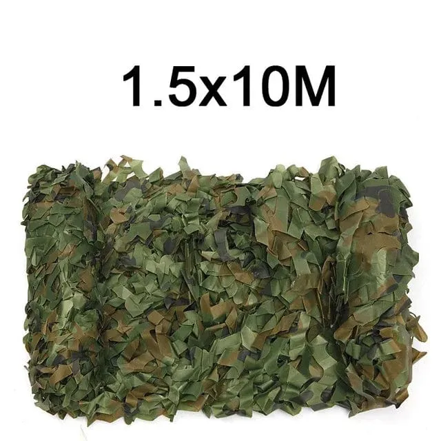 Tarnnetz, 1.5 m x 2, 3, 4, 5, 6, 7, 8, 9, 10 m, breit, Tarnnetz, Großrolle, Dekoration, Sonnenschutz, Party, Camping, Wüste, Dschungel