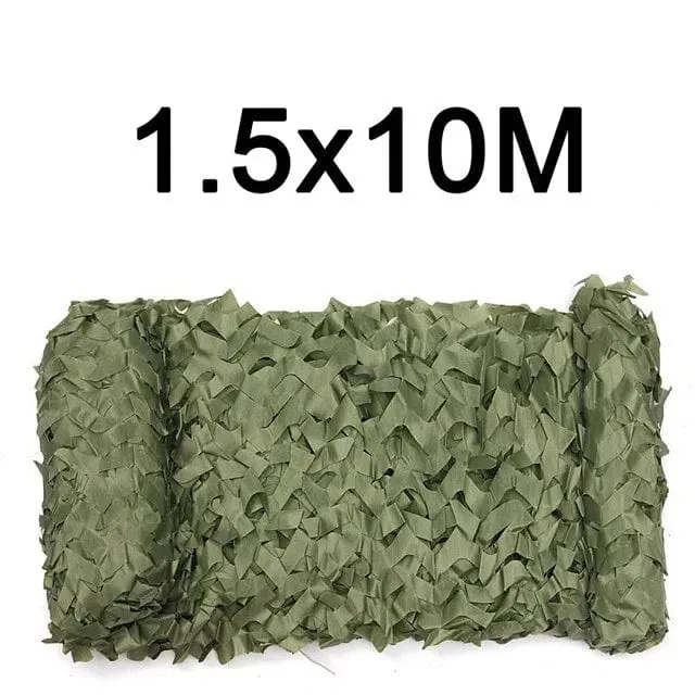 Tarnnetz, 1.5 m x 2, 3, 4, 5, 6, 7, 8, 9, 10 m, breit, Tarnnetz, Großrolle, Dekoration, Sonnenschutz, Party, Camping, Wüste, Dschungel