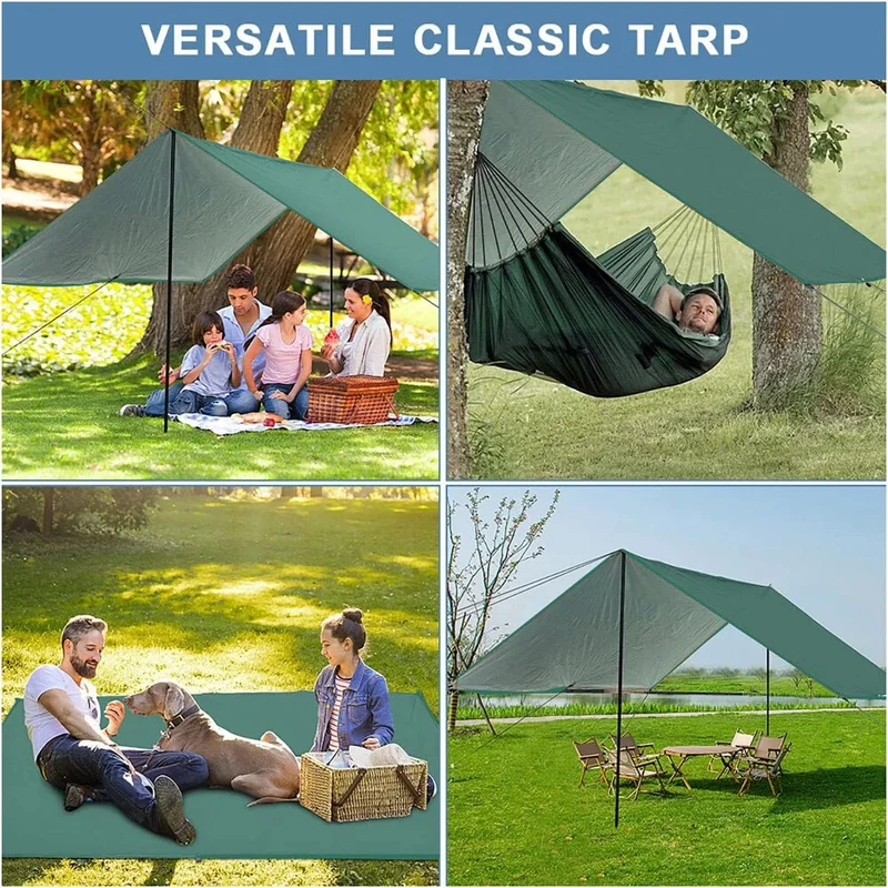 Outdoor-Camping-Plane, Camping-Planen-Markise, leichte UV-beständige und PU 3000 mm wasserdichte, regensichere Plane