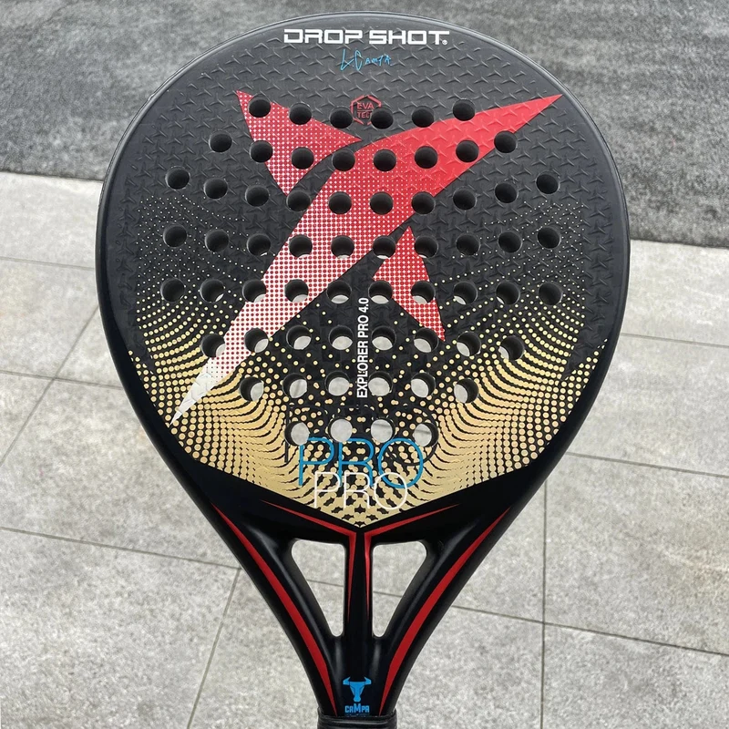 EXPLORER PRO 4.0 Herren-Tennis-Padelschläger, 3K/12K-Carbonfaser-EVA-Padelschläger mit Schutzhülle