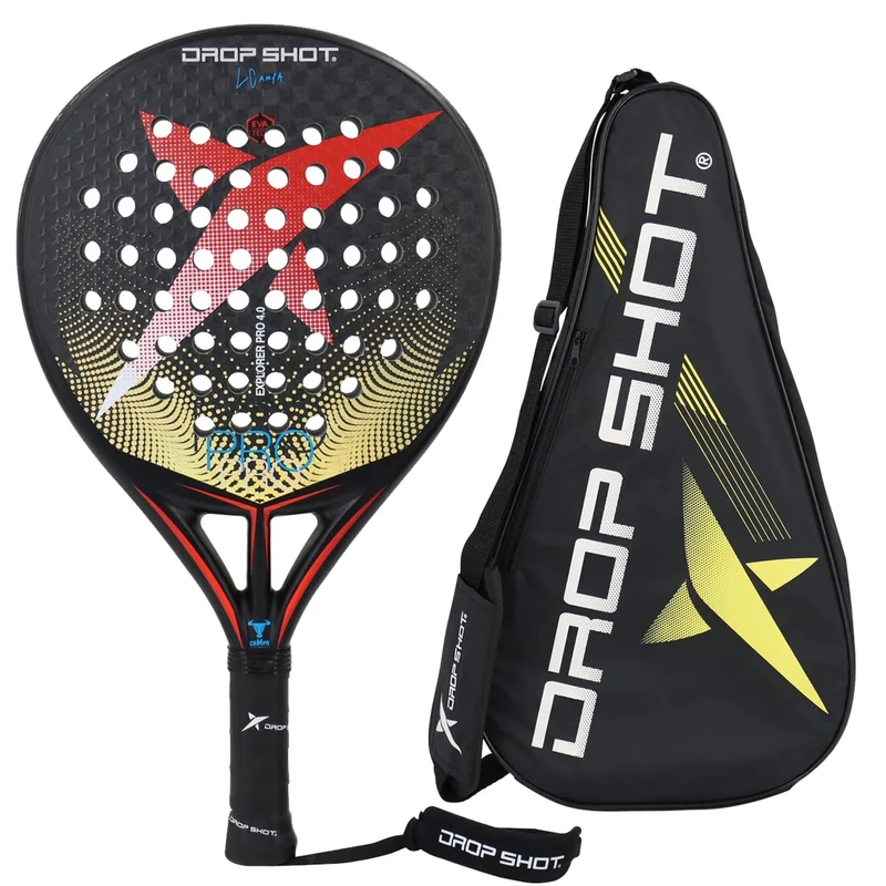 EXPLORER PRO 4.0 Herren-Tennis-Padelschläger, 3K/12K-Carbonfaser-EVA-Padelschläger mit Schutzhülle