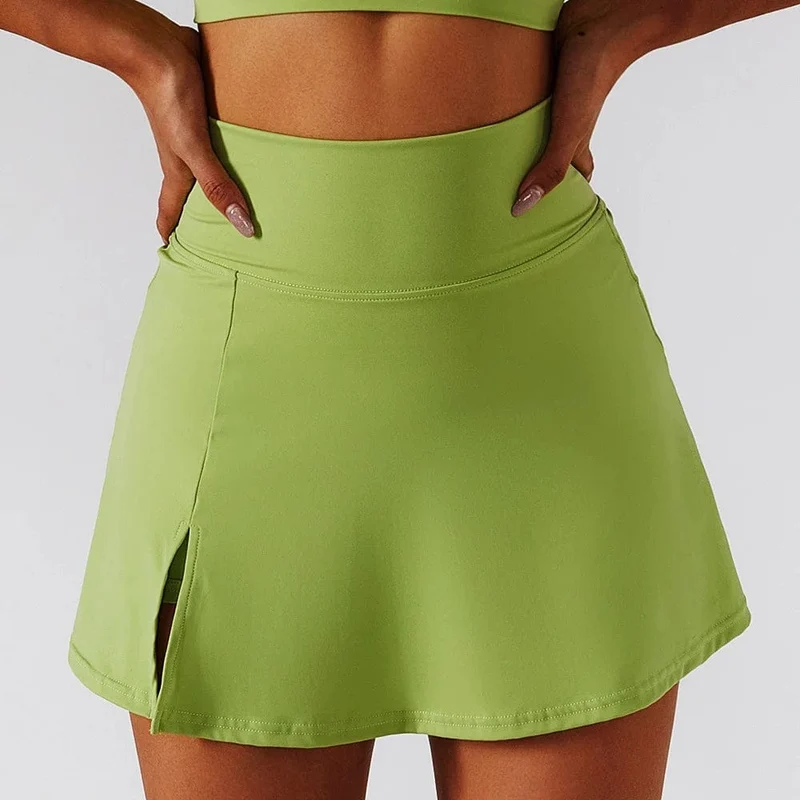 Cloud Hide Mini-sicherer Sportrock, Workout-Tennisröcke für Damen, Tanz-Fitness-Shorts, hohe Taille, schnell trocknende Lauf-Skorts
