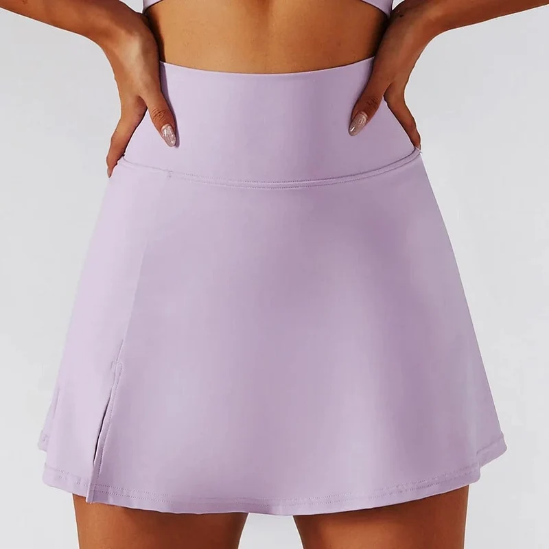 Cloud Hide Mini-sicherer Sportrock, Workout-Tennisröcke für Damen, Tanz-Fitness-Shorts, hohe Taille, schnell trocknende Lauf-Skorts