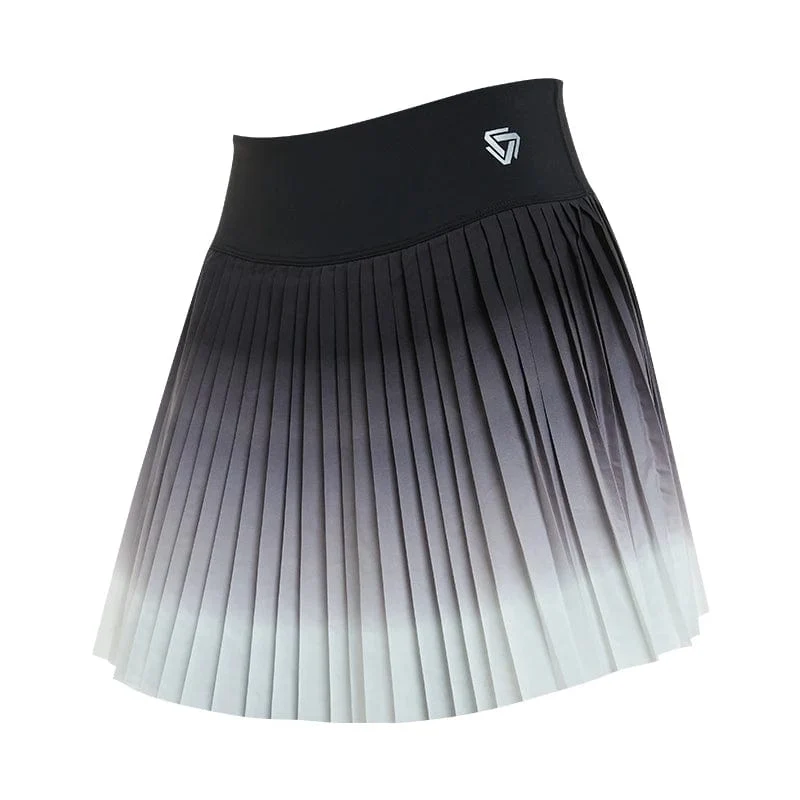 Frauen Sommer Sicher Tennis Röcke S-XXL Gym Golf Laufen Plissee rock Mädchen Gradienten Sport Fitness Hohe Taille Skorts Mit Tasche