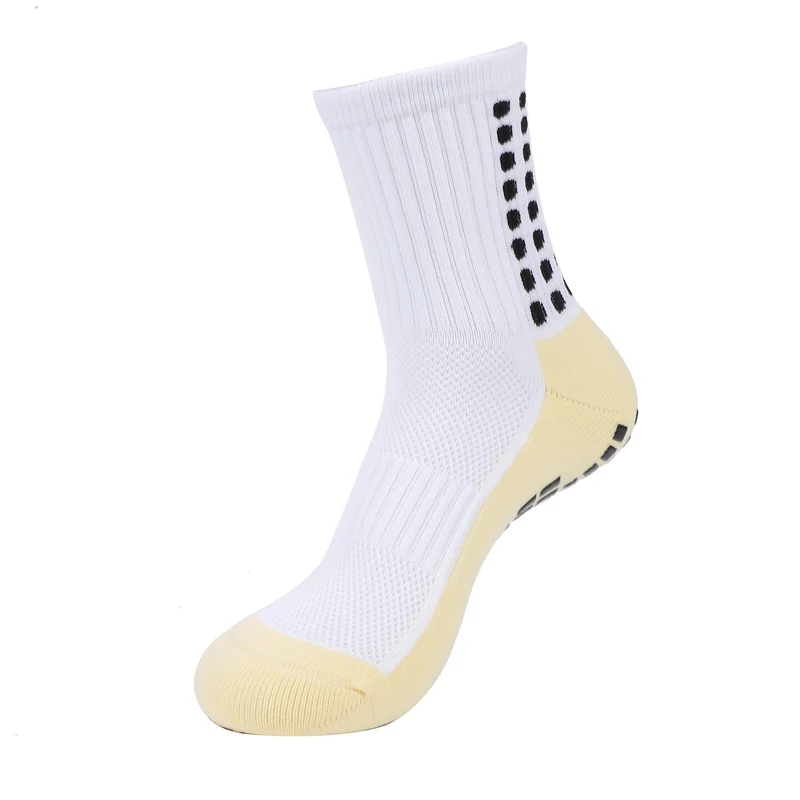 12 Paar neue Fußballsocken für Herren und Damen, Sportsocken, rutschfeste Silikonunterseite, Fußballsocken, Rugby, Tennis, Volleyball, Badminton