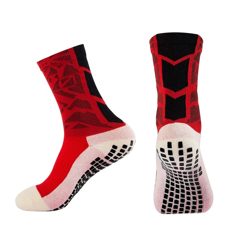 12 Paar neue Fußballsocken für Herren und Damen, Sportsocken, rutschfeste Silikonunterseite, Fußballsocken, Rugby, Tennis, Volleyball, Badminton