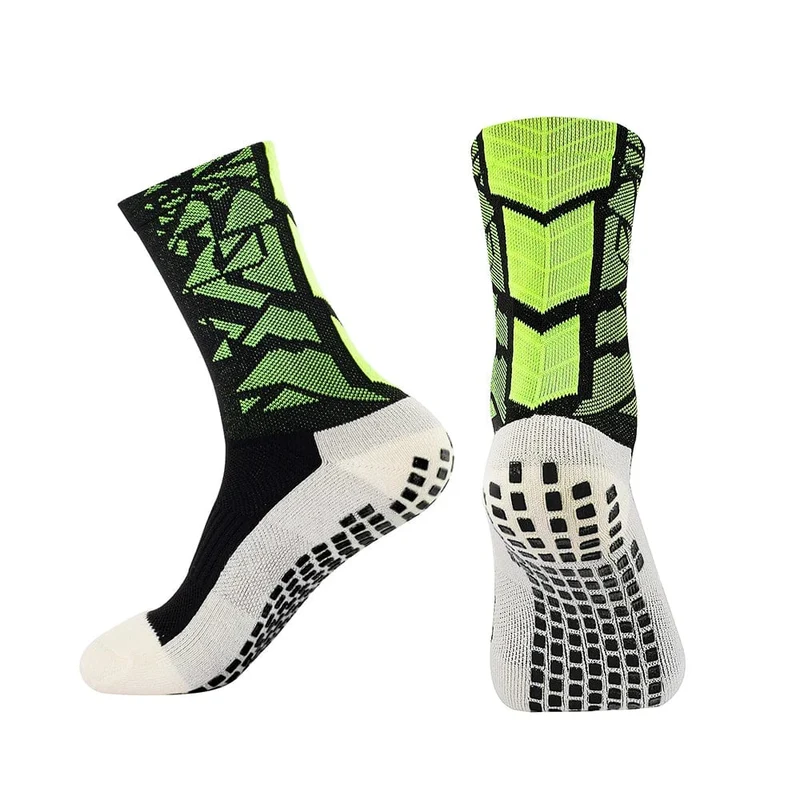 12 Paar neue Fußballsocken für Herren und Damen, Sportsocken, rutschfeste Silikonunterseite, Fußballsocken, Rugby, Tennis, Volleyball, Badminton