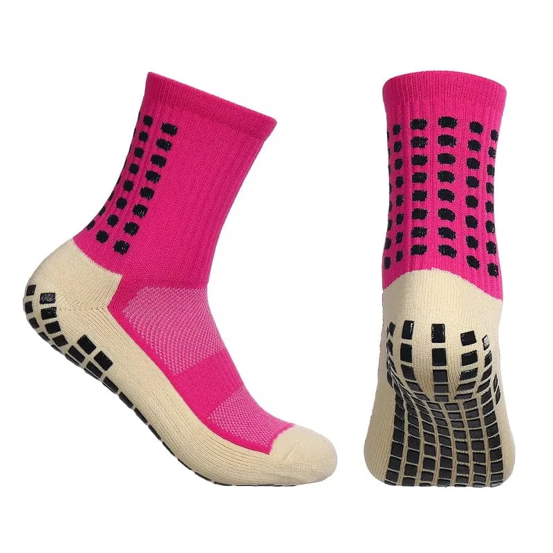 12 Paar neue Fußballsocken für Herren und Damen, Sportsocken, rutschfeste Silikonunterseite, Fußballsocken, Rugby, Tennis, Volleyball, Badminton