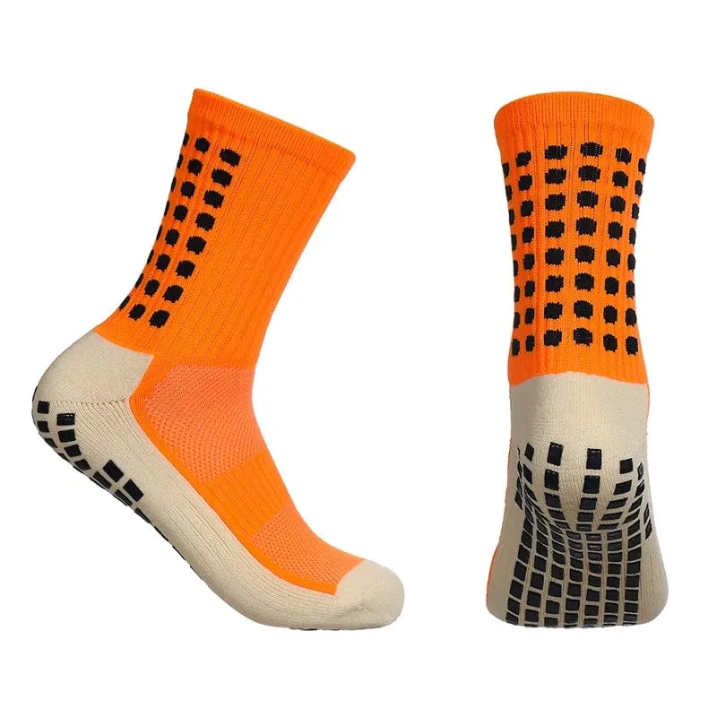 12 Paar neue Fußballsocken für Herren und Damen, Sportsocken, rutschfeste Silikonunterseite, Fußballsocken, Rugby, Tennis, Volleyball, Badminton