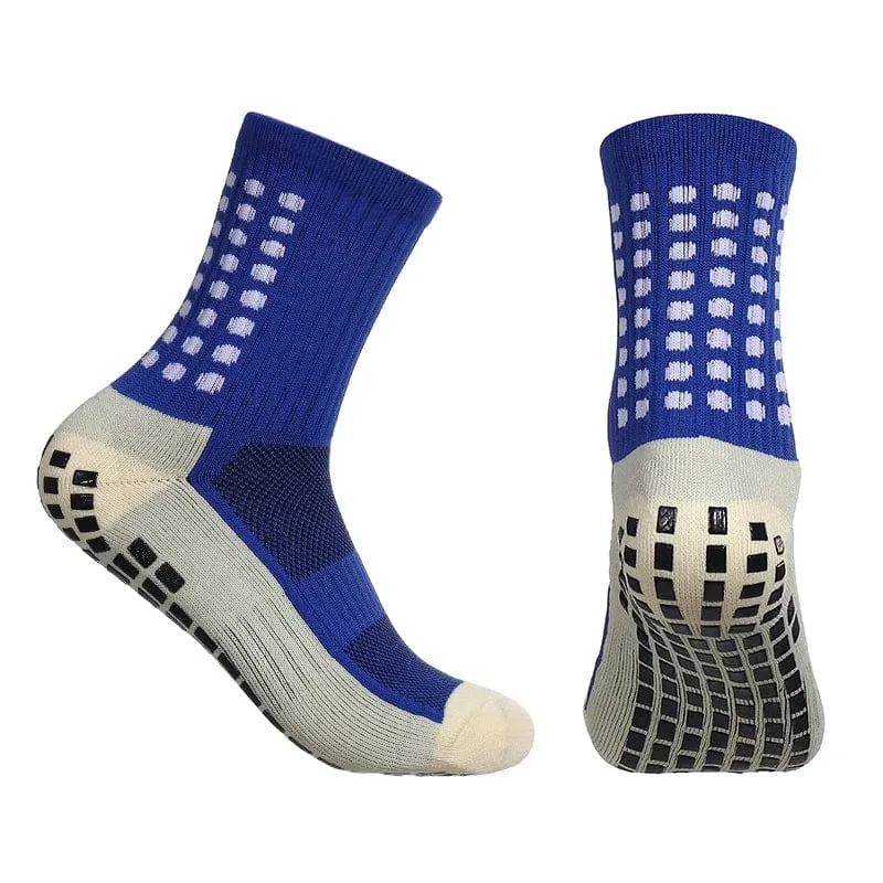 12 Paar neue Fußballsocken für Herren und Damen, Sportsocken, rutschfeste Silikonunterseite, Fußballsocken, Rugby, Tennis, Volleyball, Badminton
