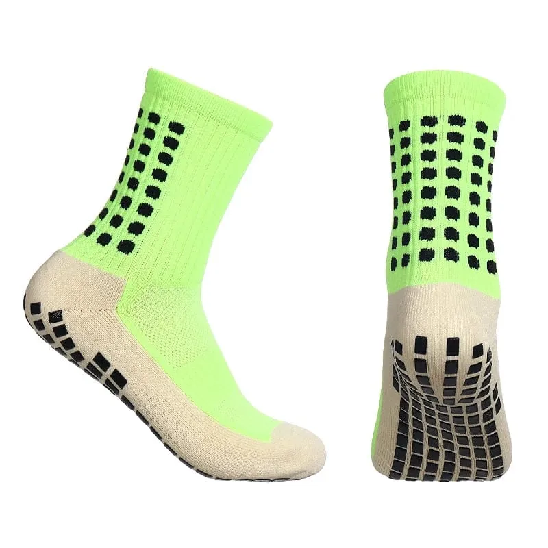 12 Paar neue Fußballsocken für Herren und Damen, Sportsocken, rutschfeste Silikonunterseite, Fußballsocken, Rugby, Tennis, Volleyball, Badminton