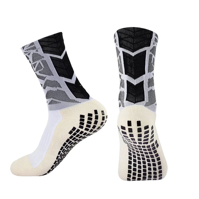 12 Paar neue Fußballsocken für Herren und Damen, Sportsocken, rutschfeste Silikonunterseite, Fußballsocken, Rugby, Tennis, Volleyball, Badminton