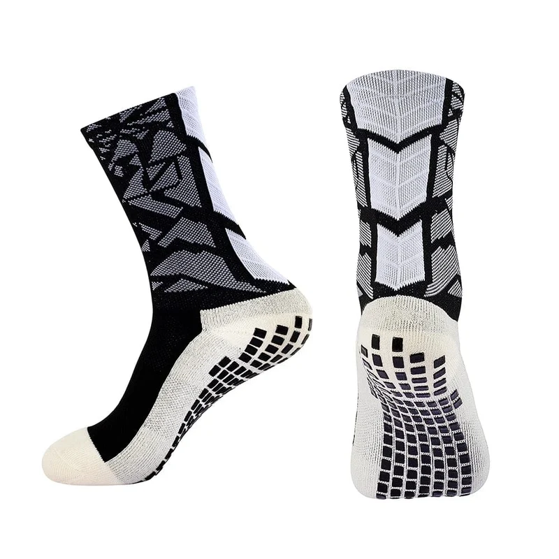 12 Paar neue Fußballsocken für Herren und Damen, Sportsocken, rutschfeste Silikonunterseite, Fußballsocken, Rugby, Tennis, Volleyball, Badminton