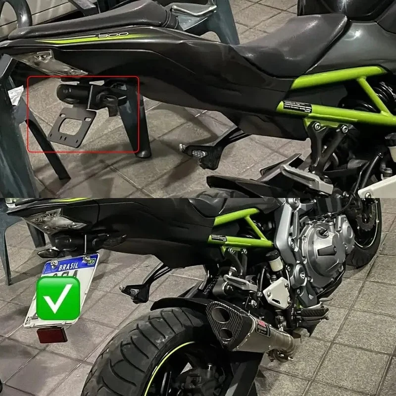 Universal Motorrad Kennzeichen Halter Teile Verlängern Schwanz Reflektor Motor Fender Eliminator Zubehör Für DUCATI Für BMW
