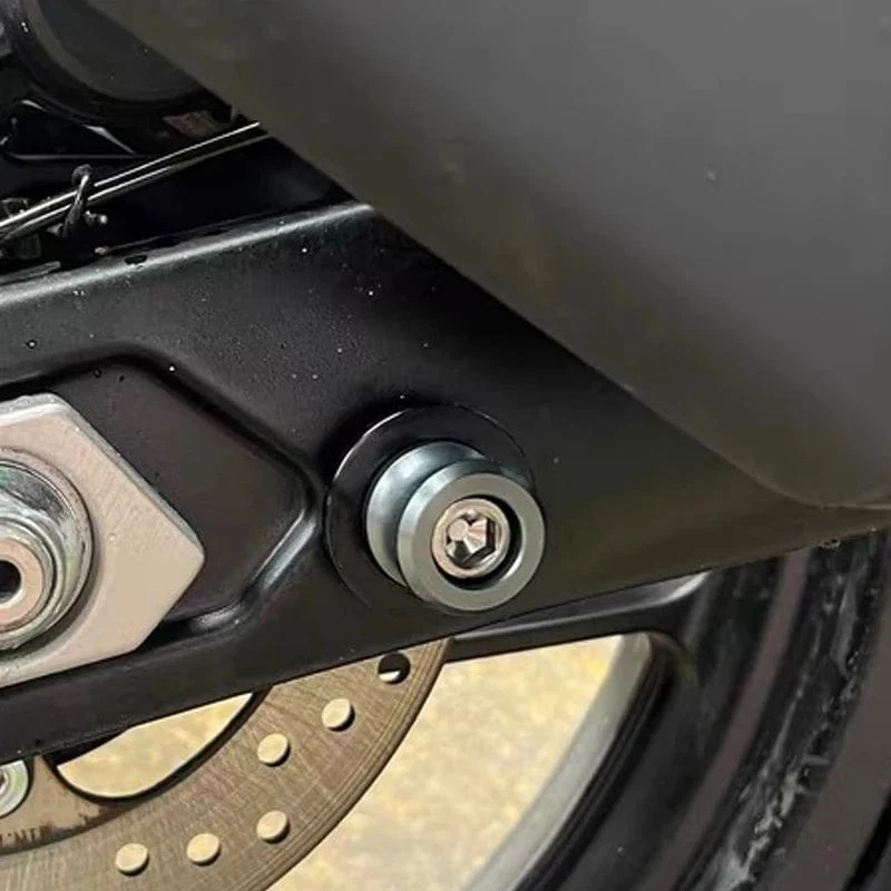 Für Kawasaki Ninja ZX6R ZX636 250SL 250 300 400 650 1000SX Motorrad Schwinge Spulen Hinten Steht Schraube Sliders Zubehör