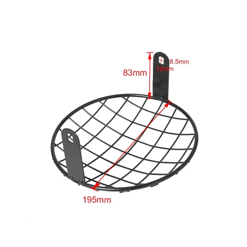 7 ZOLL Neue Metall Retro Motorrad Scheinwerfer Schutz Abdeckung Fit Für Universal Harley Triumph Honda Scheinwerfer Mesh Grille Lampenschirm