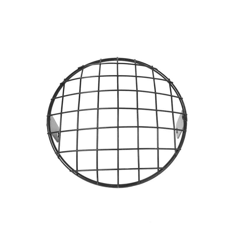 7 ZOLL Neue Metall Retro Motorrad Scheinwerfer Schutz Abdeckung Fit Für Universal Harley Triumph Honda Scheinwerfer Mesh Grille Lampenschirm