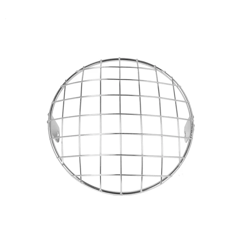 7 ZOLL Neue Metall Retro Motorrad Scheinwerfer Schutz Abdeckung Fit Für Universal Harley Triumph Honda Scheinwerfer Mesh Grille Lampenschirm