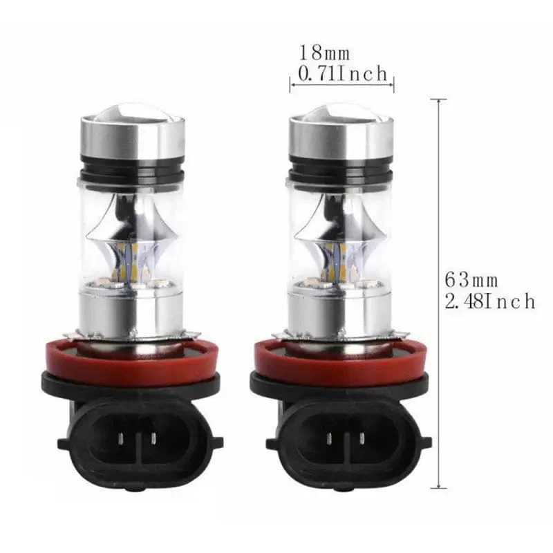 2 Stücke 100W H4 H7 LED Autoscheinwerfer H11 H8 H9 H10 H1 H3 Auto Nebelscheinwerfer Lampen 9005 9006 Auto Fahren Laufen Lampen 20000LM 80W 12V