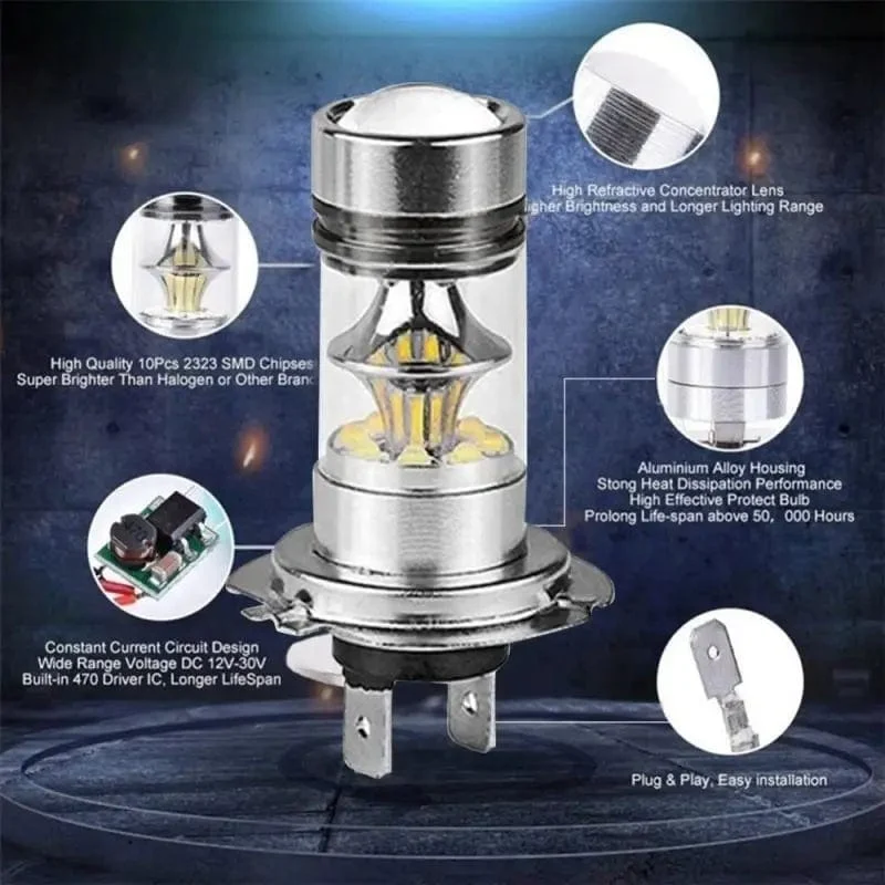 2 Stücke 100W H4 H7 LED Autoscheinwerfer H11 H8 H9 H10 H1 H3 Auto Nebelscheinwerfer Lampen 9005 9006 Auto Fahren Laufen Lampen 20000LM 80W 12V