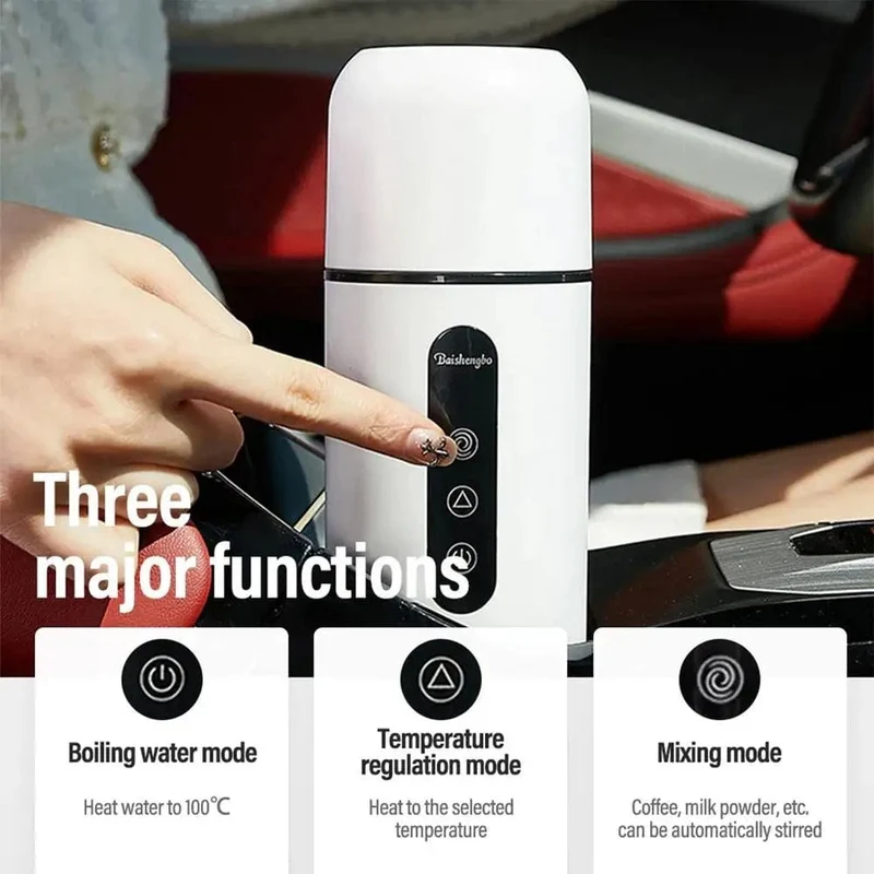 12V 24V Auto Heizung Tasse Wasserkocher Edelstahl Smart Temperatur Control Touch LCD Display Reise Kaffee Becher wärmer