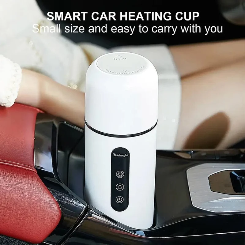 12V 24V Auto Heizung Tasse Wasserkocher Edelstahl Smart Temperatur Control Touch LCD Display Reise Kaffee Becher wärmer