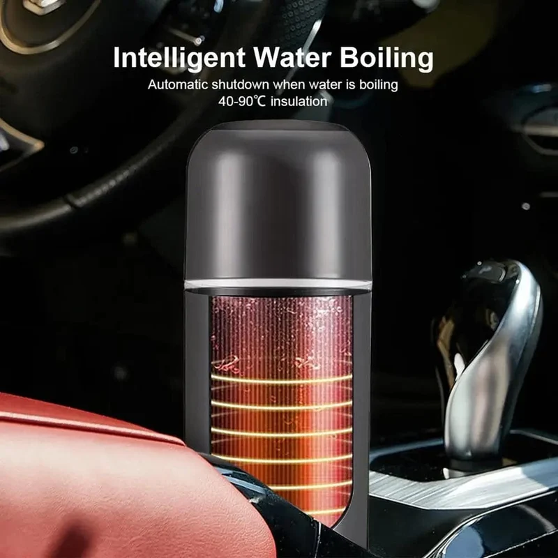 12V 24V Auto Heizung Tasse Wasserkocher Edelstahl Smart Temperatur Control Touch LCD Display Reise Kaffee Becher wärmer