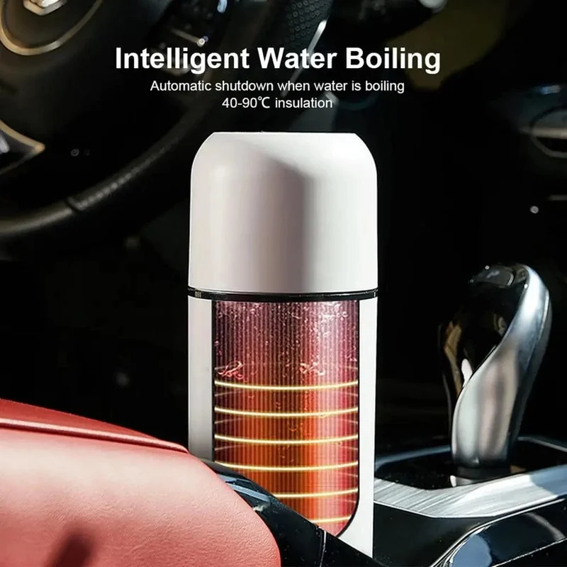 12V 24V Auto Heizung Tasse Wasserkocher Edelstahl Smart Temperatur Control Touch LCD Display Reise Kaffee Becher wärmer
