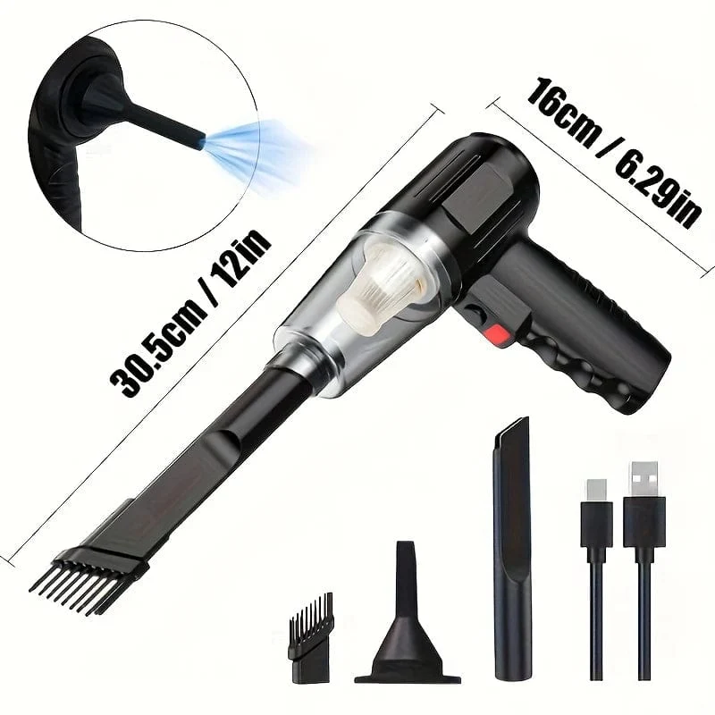 Xiaomi 95000PA Kabelloser Autostaubsauger Tragbarer Handstaubsauger Typ C Wiederaufladbarer Haushaltsstaubsauger Kleine Tierhaarabsaugung