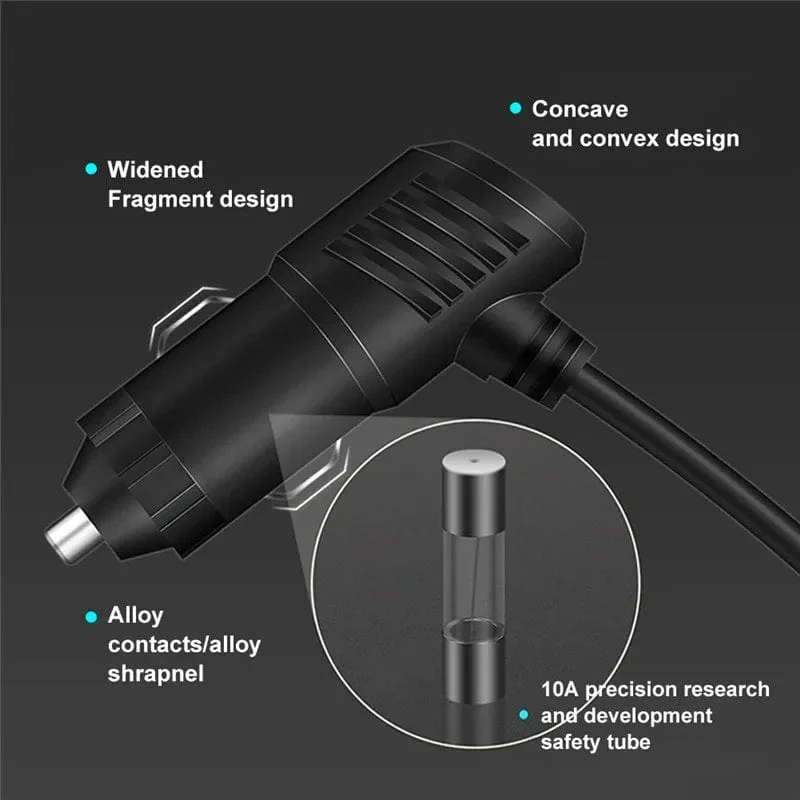 PD QC3.0 Dual USB-Buchse 120 W Auto-Zigarettenanzünder-Splitter 12 V 24 V Schnellladegerät Stecker Telefon Netzteil für Auto-DVR-Dashcam